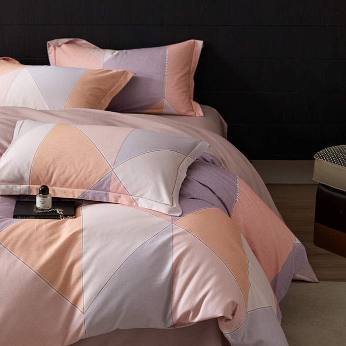 91家纺网 家纺一手货源 找家纺 梧桐树 2025新款100%全棉纯棉磨毛四件套-现代轻奢系列 532布兰卡