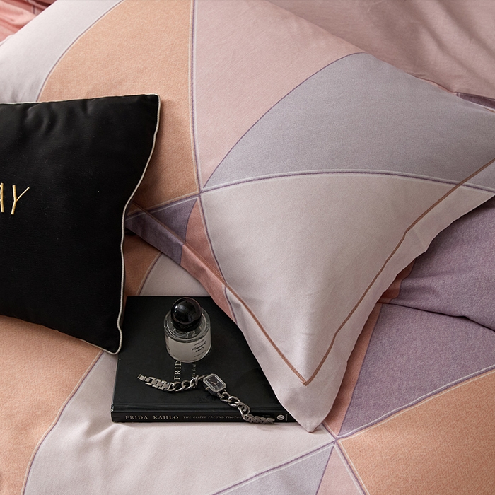 91家纺网 家纺一手货源 找家纺 梧桐树 2025新款100%全棉纯棉磨毛四件套-现代轻奢系列 532布兰卡