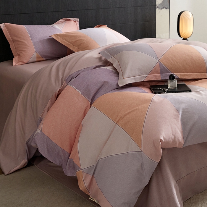 91家纺网 家纺一手货源 找家纺 梧桐树 2025新款100%全棉纯棉磨毛四件套-现代轻奢系列 532布兰卡