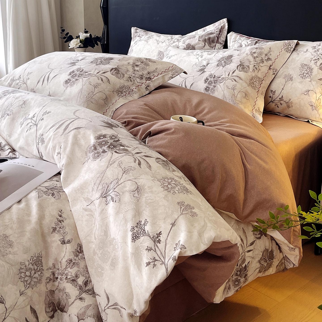 91家纺网 家纺一手货源 找家纺 （总）麦田家纺 2025新款疆大白全棉纯棉加厚生态磨毛四件套