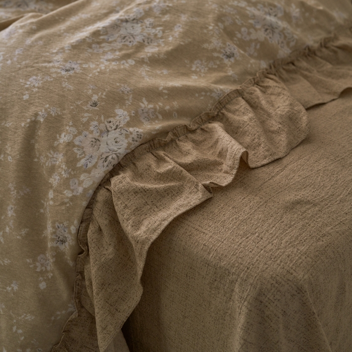 91家纺网 家纺一手货源 找家纺 漫仙阁家纺 2025新款秋冬新款复古风高端原麻四件套 南城旧梦