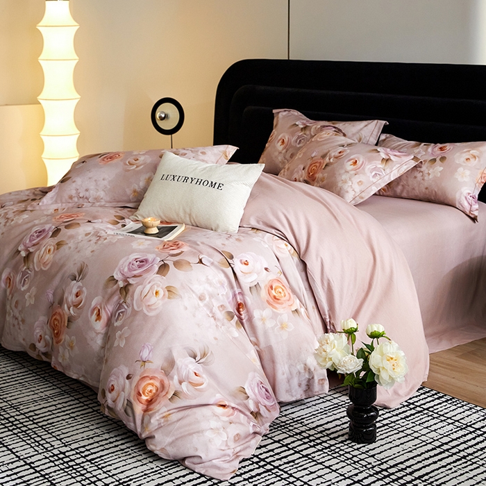 梧桐树 2025新款100%全棉纯棉磨毛四件套-现代轻奢系列 537意境咖