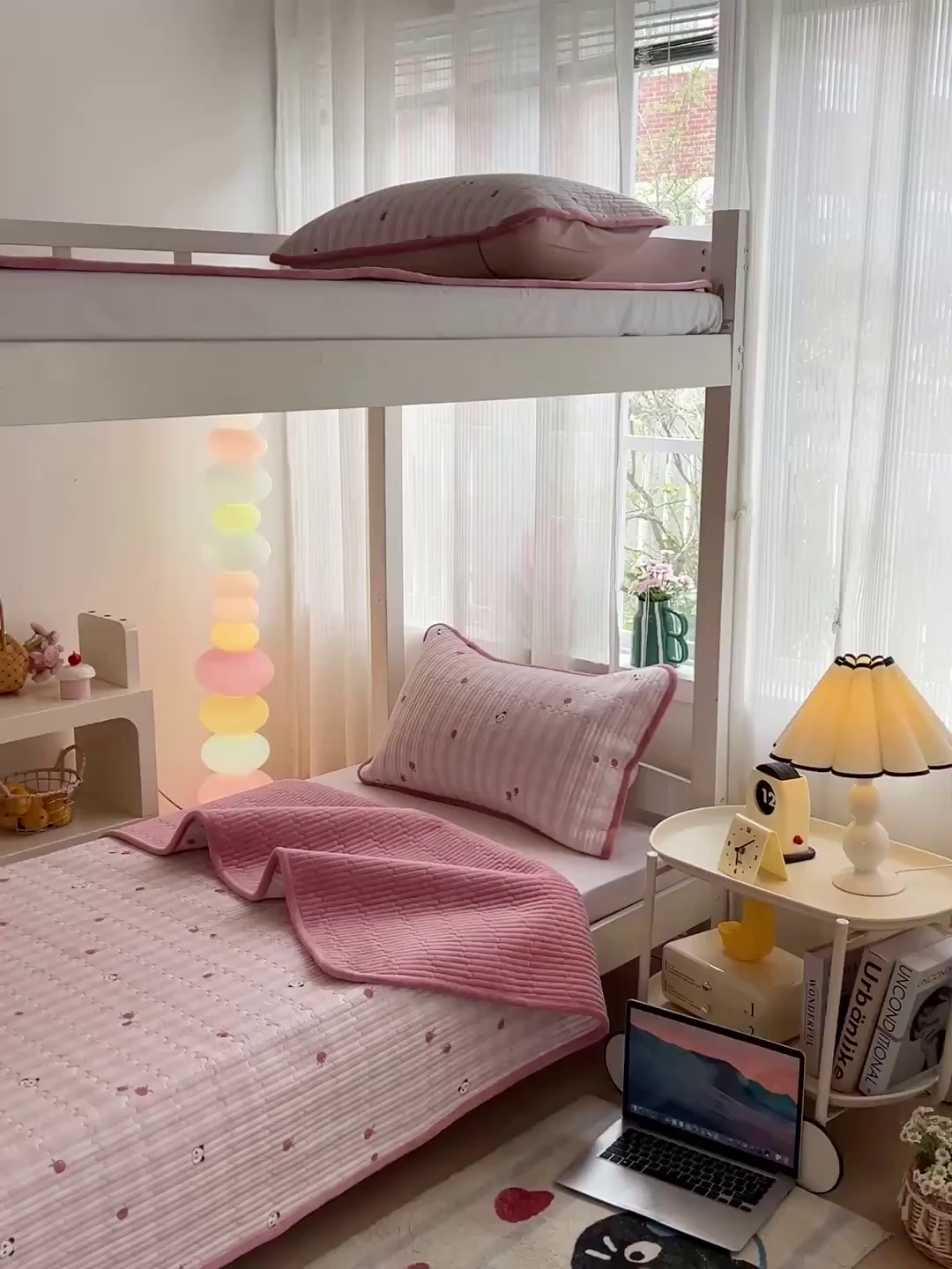 91家纺网 家纺一手货源 找家纺 恒尚居 2025新款学生床盖纯棉牛奶绒 正反两用夹棉床单床垫-秋冬款 四季通用-系列二 小欢喜-粉【A纯棉-B宝宝绒】