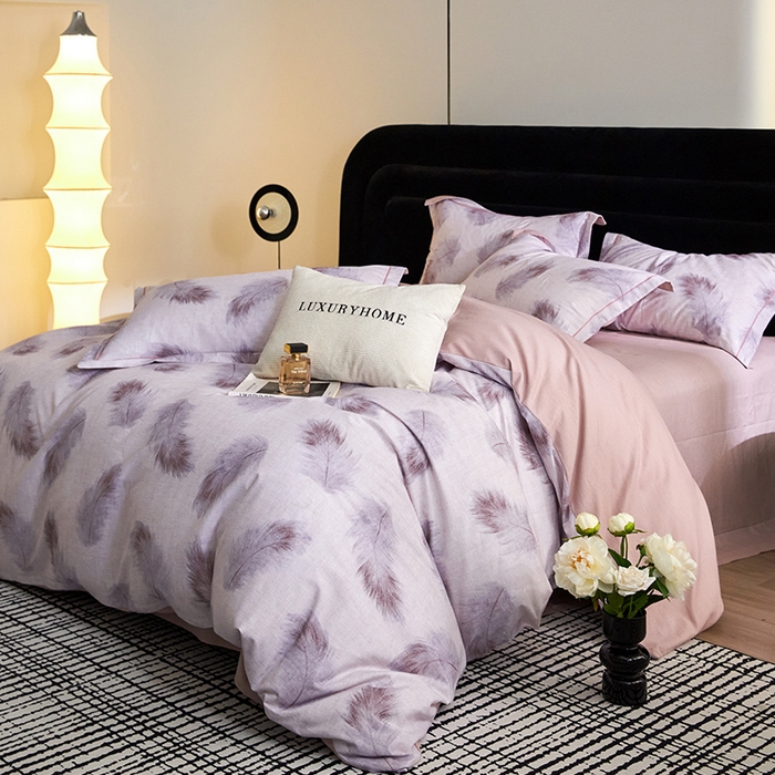 梧桐树 2025新款100%全棉纯棉磨毛四件套-现代轻奢系列 539香颂-咖