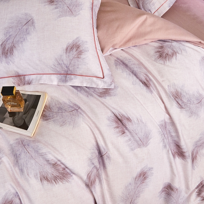 91家纺网 家纺一手货源 找家纺 梧桐树 2025新款100%全棉纯棉磨毛四件套-现代轻奢系列 539香颂-咖