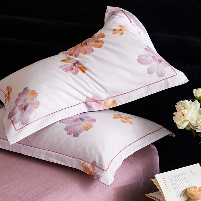 91家纺网 家纺一手货源 找家纺 梧桐树 2025新款100%全棉纯棉磨毛四件套-现代轻奢系列 540满园春色