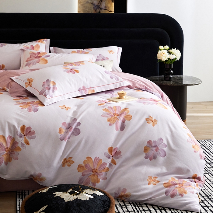 91家纺网 家纺一手货源 找家纺 梧桐树 2025新款100%全棉纯棉磨毛四件套-现代轻奢系列 540满园春色