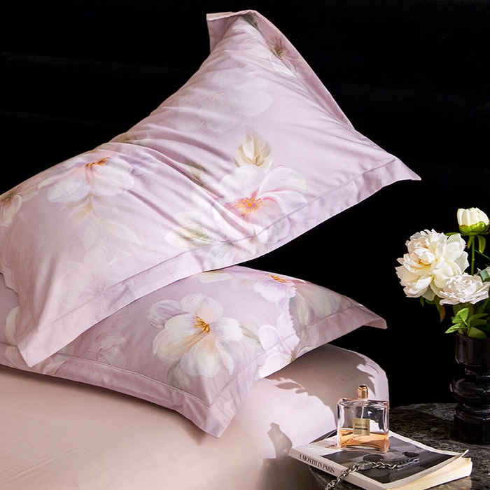 91家纺网 家纺一手货源 找家纺 梧桐树 2025新款100%全棉纯棉磨毛四件套-现代轻奢系列 541莉亚-粉