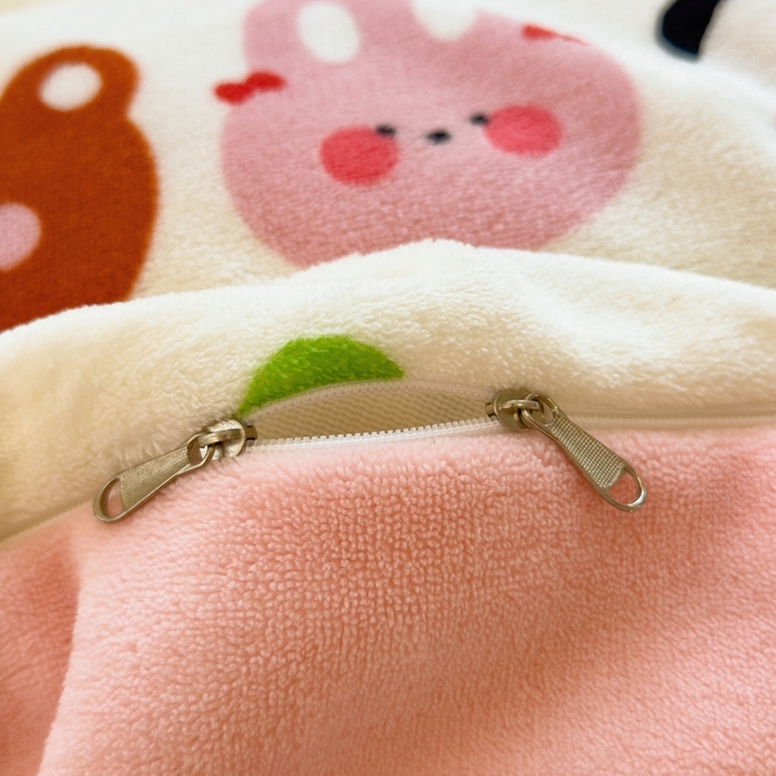 91家纺网 家纺一手货源 找家纺 丝羽坊 2025新款200克加厚小清新牛奶绒床单款 床笠款四件套 被套 波点熊仔