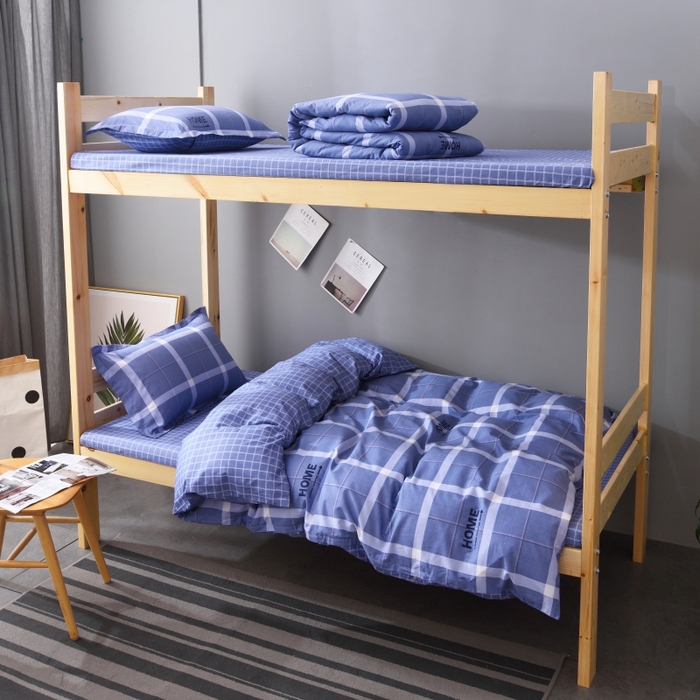 91家纺网 家纺一手货源 找家纺 梦洋家纺 2025新款色布学生款三件套系列--印花款 眷恋