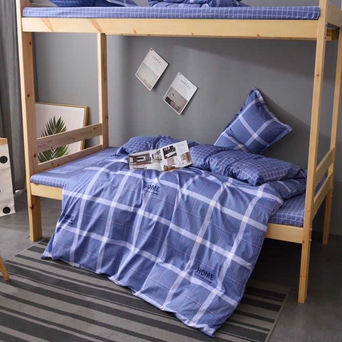 91家纺网 家纺一手货源 找家纺 梦洋家纺 2025新款色布学生款三件套系列--印花款 眷恋