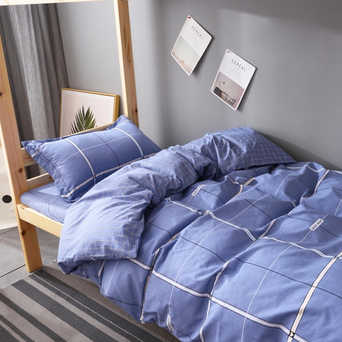 91家纺网 家纺一手货源 找家纺 梦洋家纺 2025新款色布学生款三件套系列--印花款 西雅图