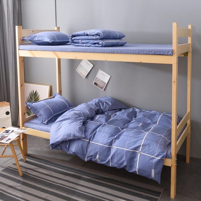 91家纺网 家纺一手货源 找家纺 梦洋家纺 2025新款色布学生款三件套系列--印花款 西雅图