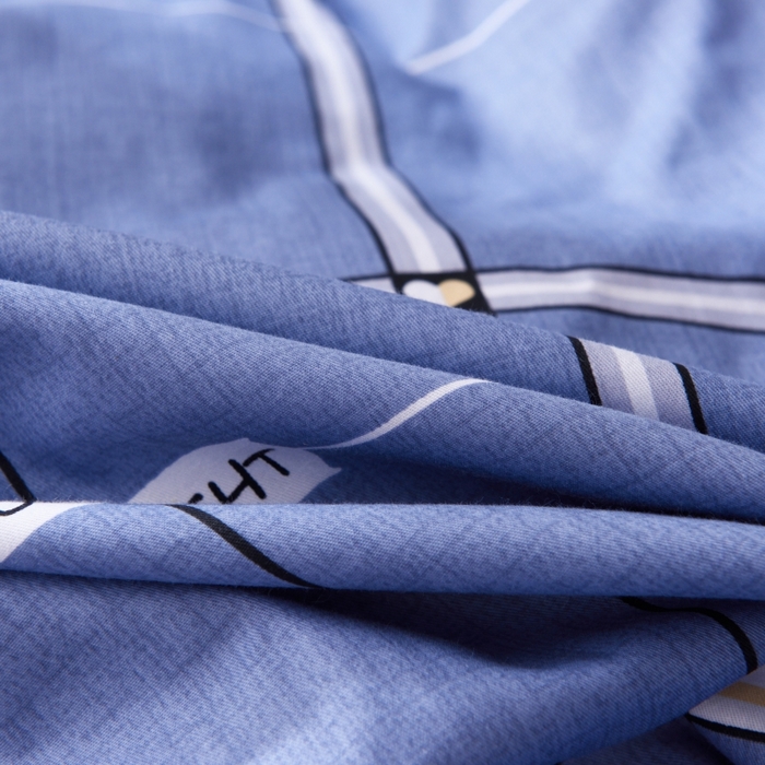 91家纺网 家纺一手货源 找家纺 梦洋家纺 2025新款色布学生款三件套系列--印花款 西雅图