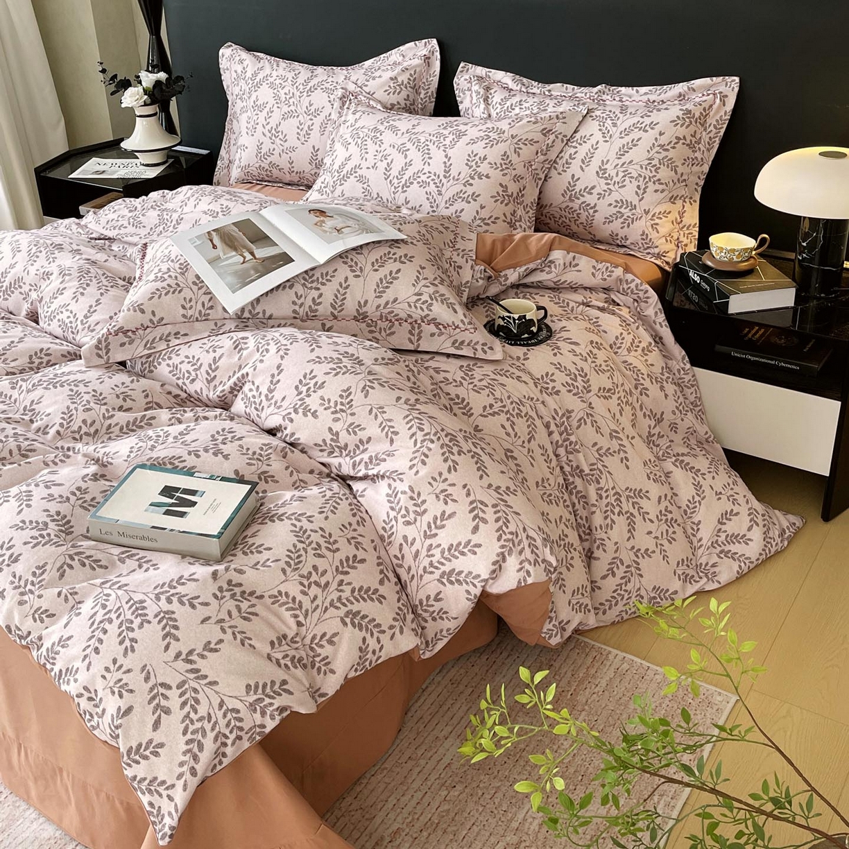 91家纺网 家纺一手货源 找家纺 麦田家纺 2025新款疆大白全棉纯棉加厚生态磨毛四件套 蔓舒