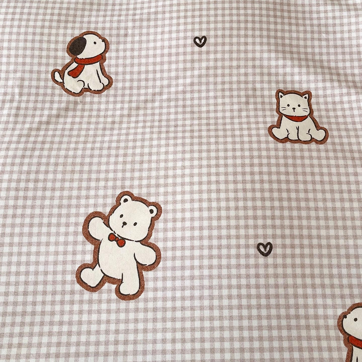 91家纺网 家纺一手货源 找家纺 麦田家纺 2025新款疆大白全棉纯棉加厚生态磨毛四件套 萌趣