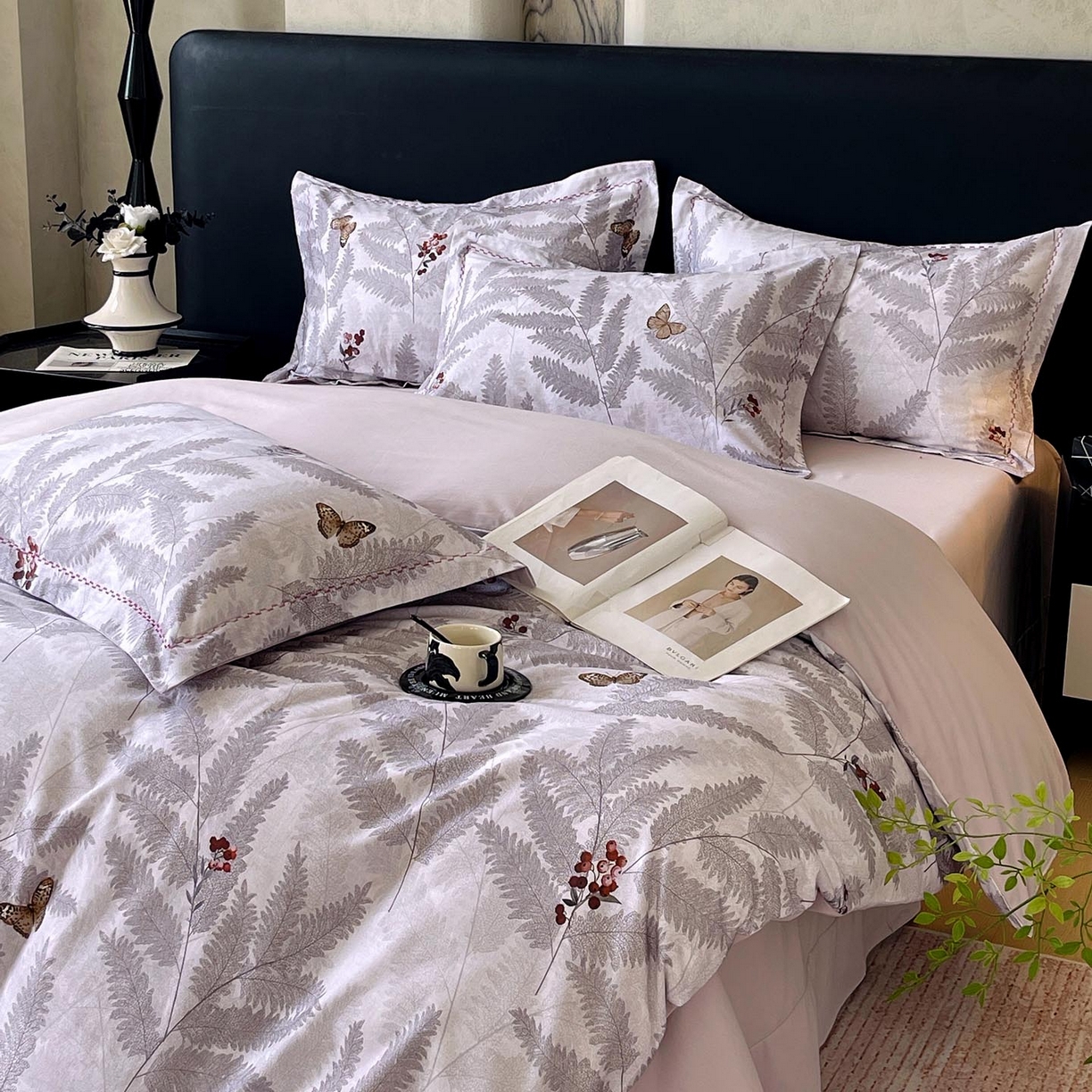 91家纺网 家纺一手货源 找家纺 麦田家纺 2025新款疆大白全棉纯棉加厚生态磨毛四件套 梦蝶