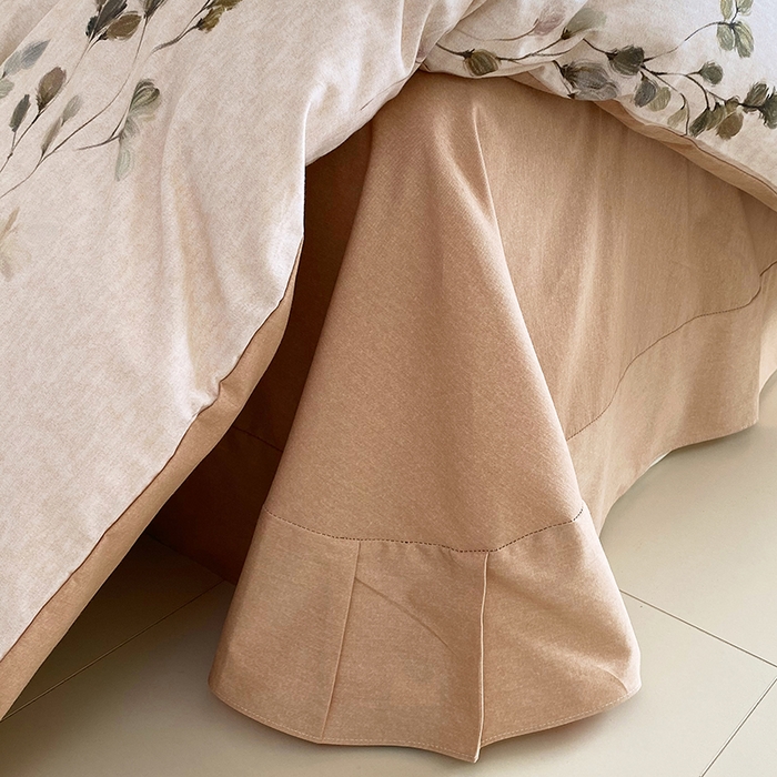 91家纺网 家纺一手货源 找家纺 威布斯家居 2025新款新疆棉全棉纯棉生态加厚磨毛四件套 橘栀-粉