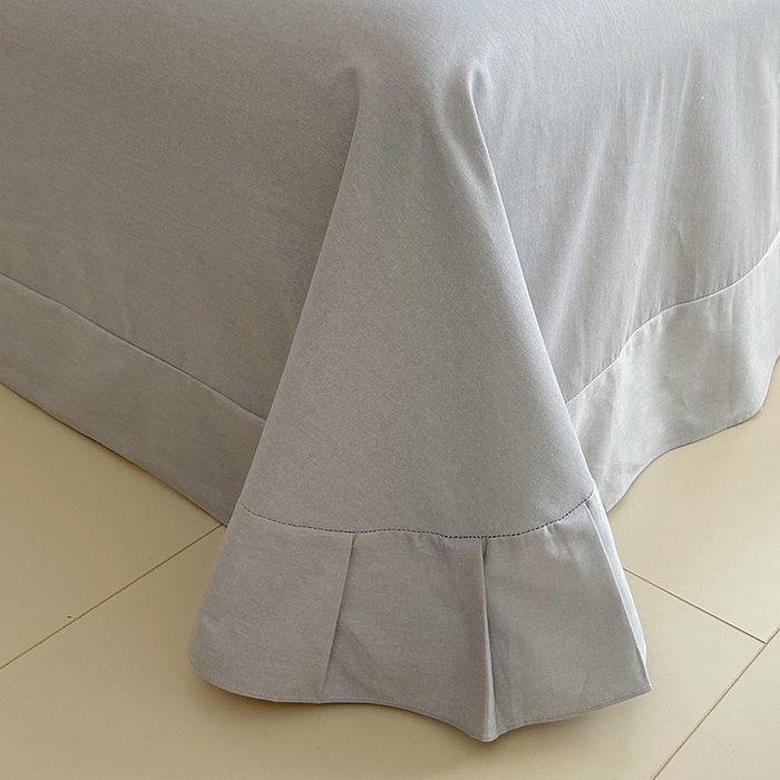 91家纺网 家纺一手货源 找家纺 威布斯家居 2025新款新疆棉全棉纯棉生态加厚磨毛四件套 半舟-灰