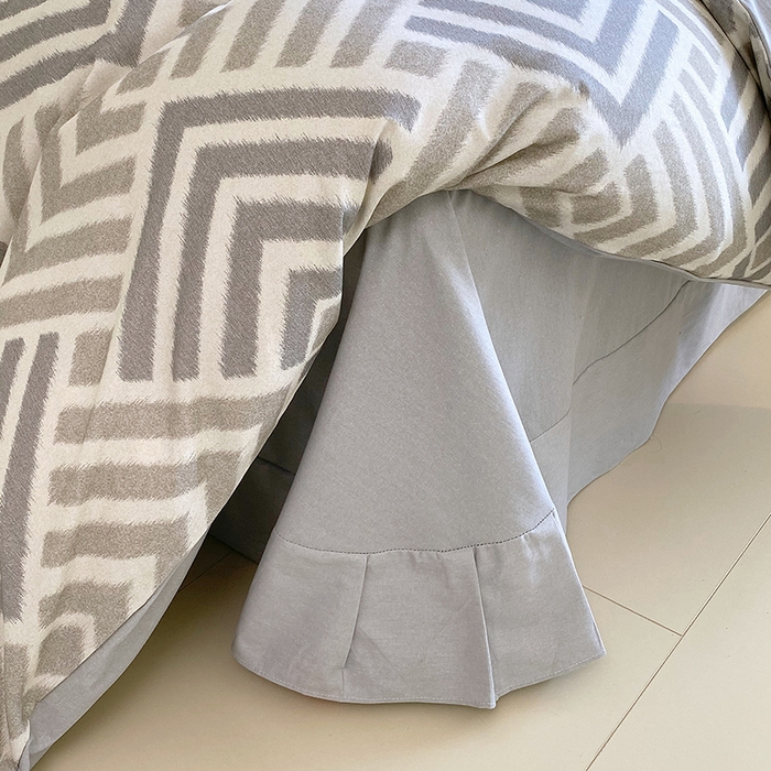 91家纺网 家纺一手货源 找家纺 威布斯家居 2025新款新疆棉全棉纯棉生态加厚磨毛四件套 半舟-灰