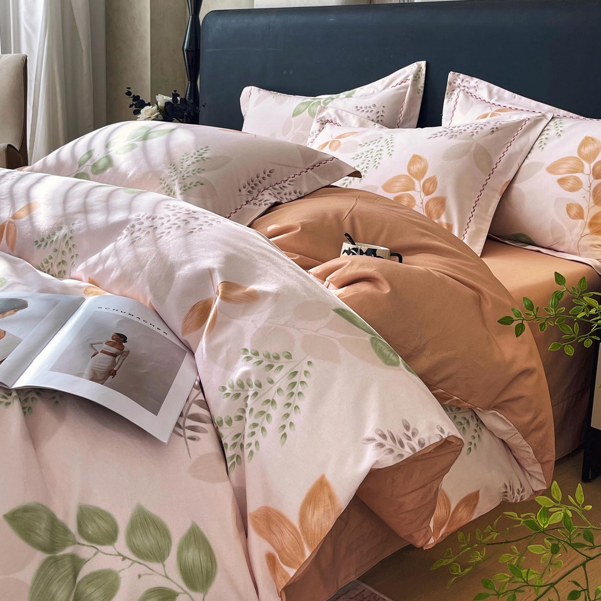 91家纺网 家纺一手货源 找家纺 麦田家纺 2025新款疆大白全棉纯棉加厚生态磨毛四件套 芊语-米