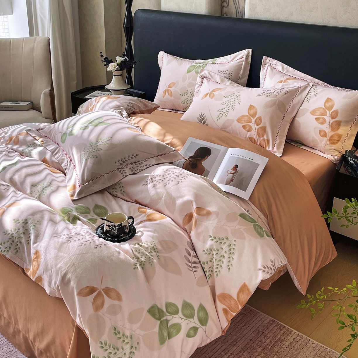 91家纺网 家纺一手货源 找家纺 麦田家纺 2025新款疆大白全棉纯棉加厚生态磨毛四件套 芊语-米