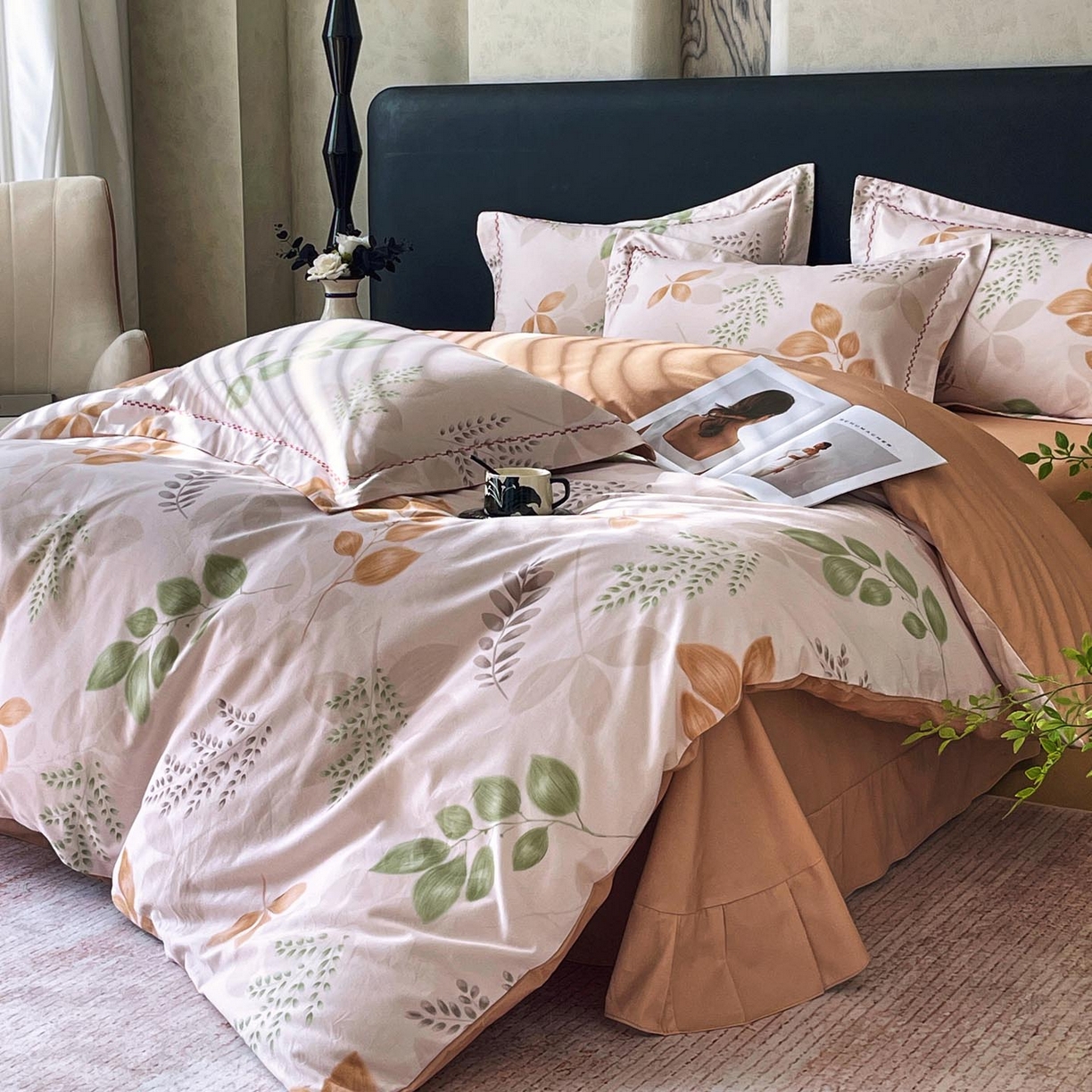 91家纺网 家纺一手货源 找家纺 麦田家纺 2025新款疆大白全棉纯棉加厚生态磨毛四件套 芊语-米