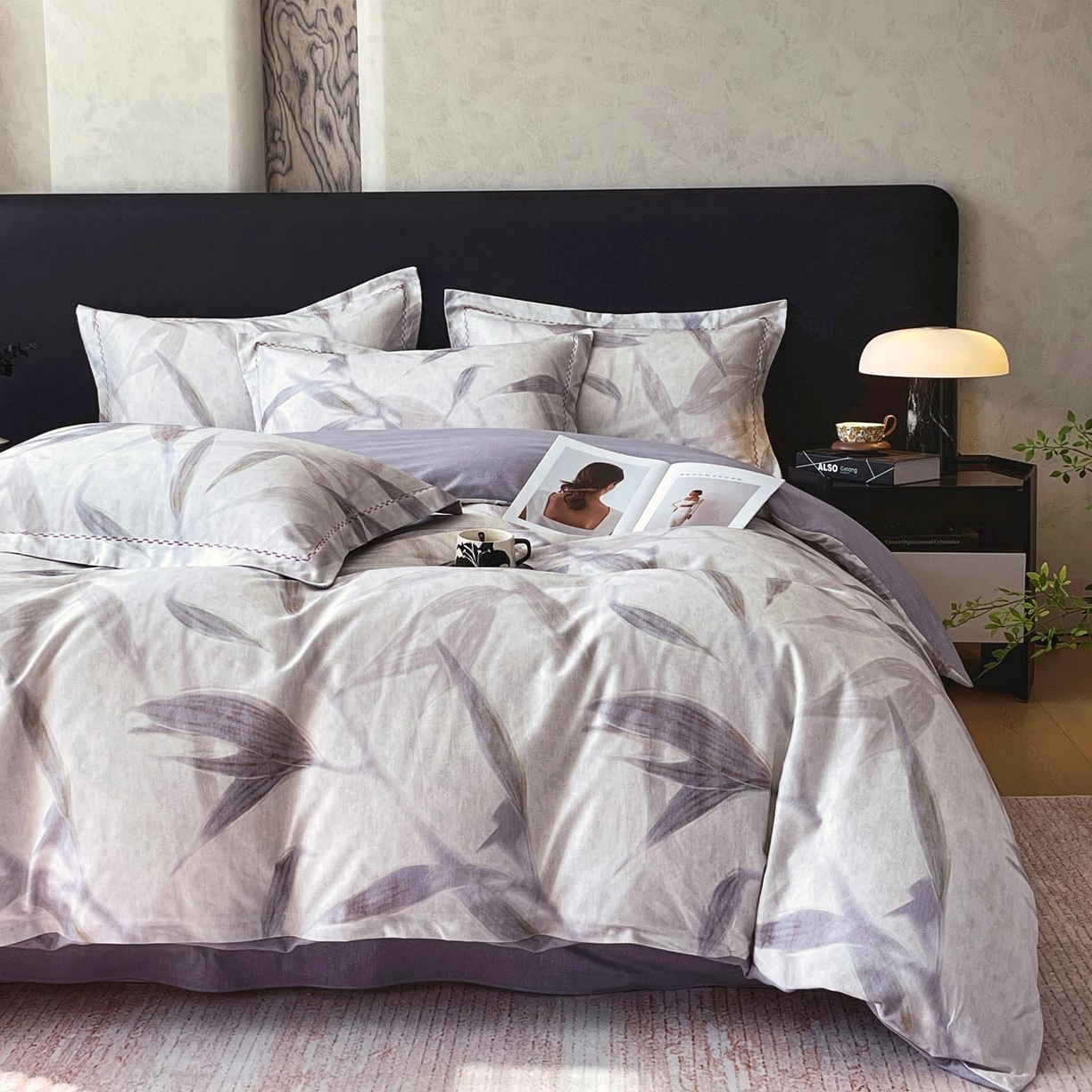 91家纺网 家纺一手货源 找家纺 麦田家纺 2025新款疆大白全棉纯棉加厚生态磨毛四件套 清风徐来