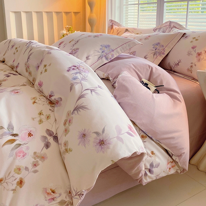 威布斯家居 2025新款新疆棉全棉纯棉生态加厚磨毛四件套 初茅-米