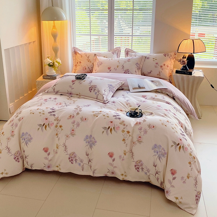 91家纺网 家纺一手货源 找家纺 威布斯家居 2025新款新疆棉全棉纯棉生态加厚磨毛四件套 初茅-米