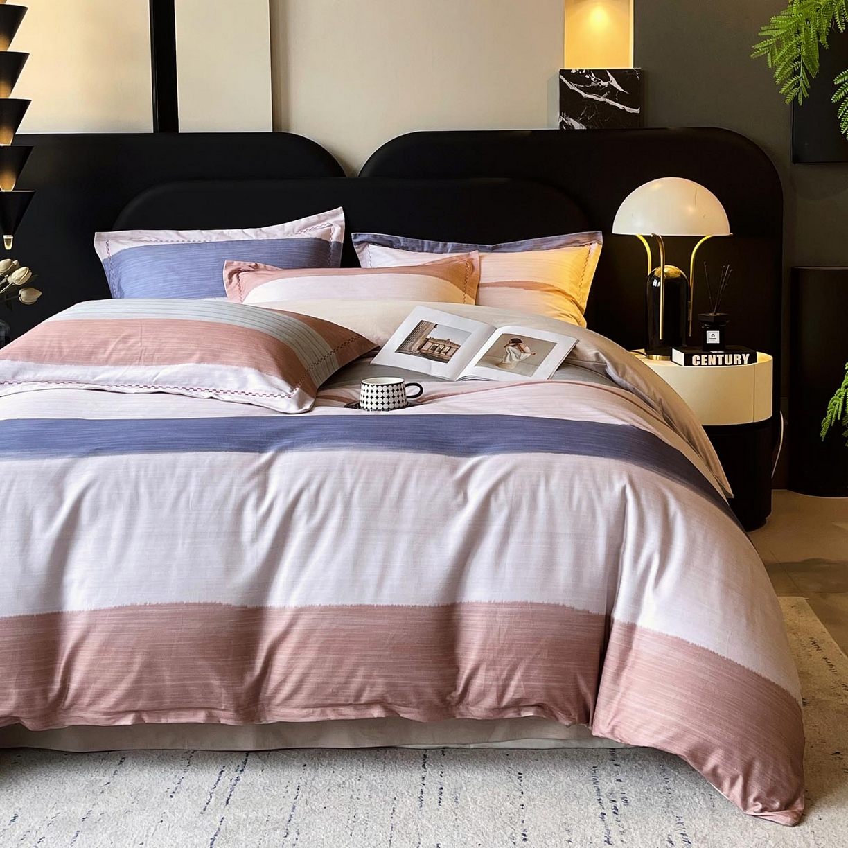 91家纺网 家纺一手货源 找家纺 麦田家纺 2025新款疆大白全棉纯棉加厚生态磨毛四件套 山川