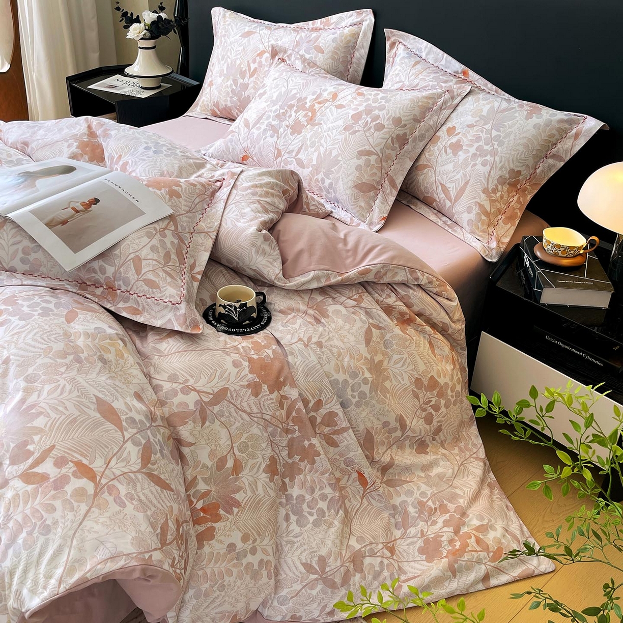 91家纺网 家纺一手货源 找家纺 麦田家纺 2025新款疆大白全棉纯棉加厚生态磨毛四件套 恬觅