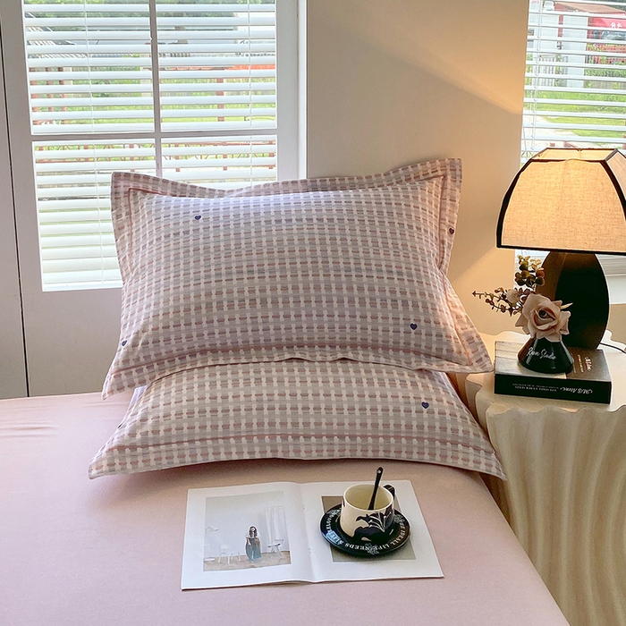 91家纺网 家纺一手货源 找家纺 威布斯家居 2025新款新疆棉全棉纯棉生态加厚磨毛四件套 锦织-桔