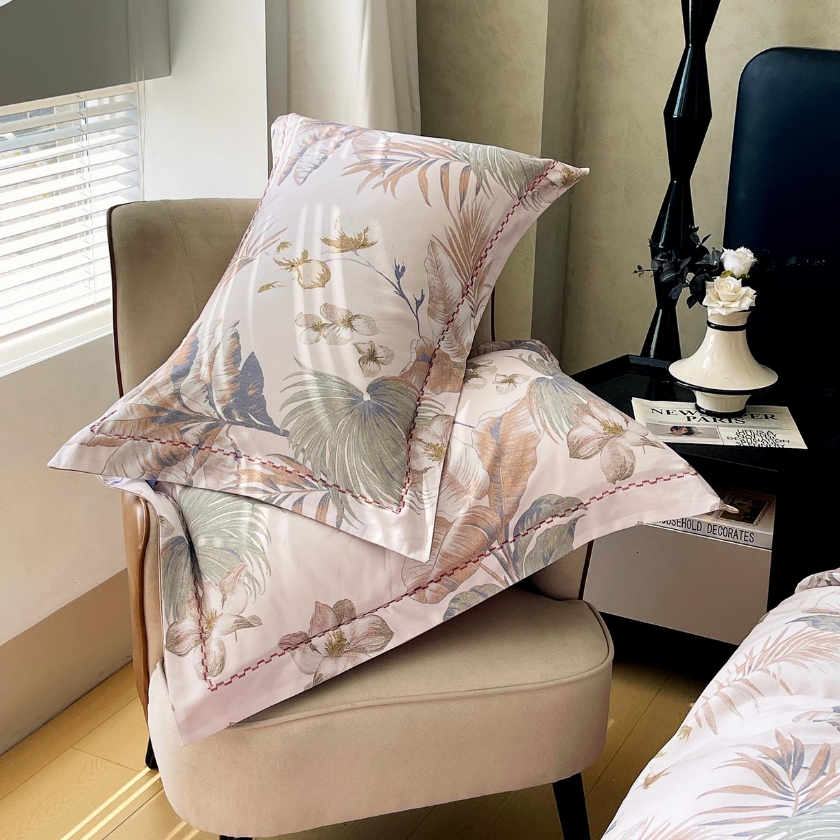 91家纺网 家纺一手货源 找家纺 麦田家纺 2025新款疆大白全棉纯棉加厚生态磨毛四件套 庭森