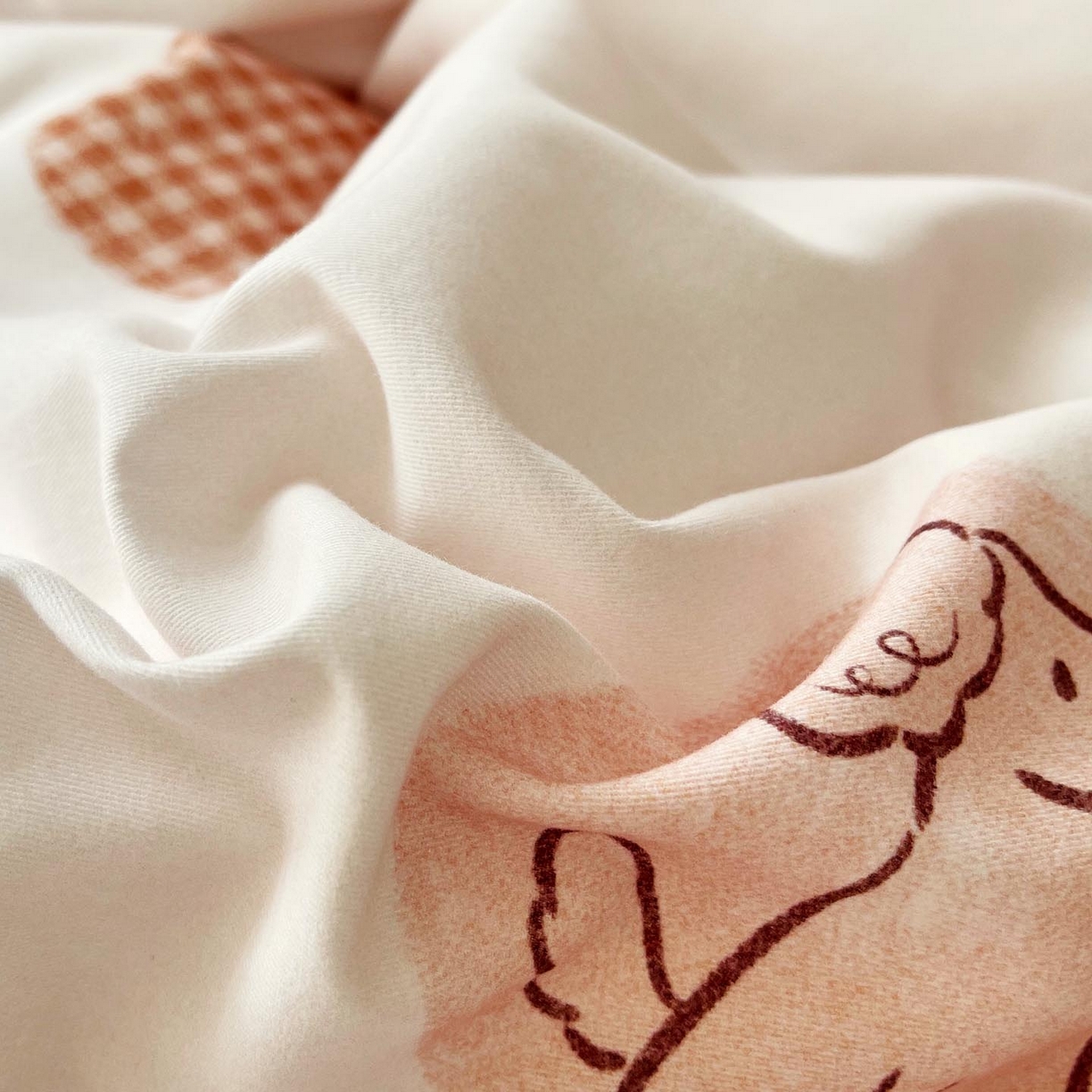 91家纺网 家纺一手货源 找家纺 麦田家纺 2025新款疆大白全棉纯棉加厚生态磨毛四件套 小狗puppy