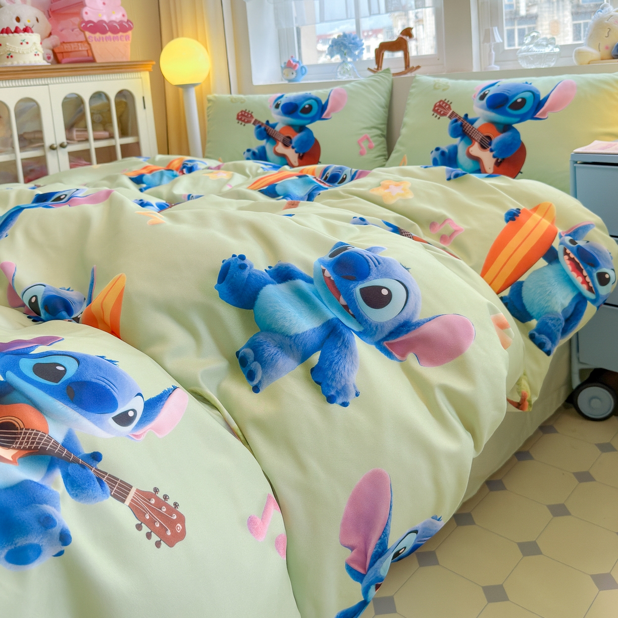 91家纺网 家纺一手货源 找家纺 （总）优卡迪家纺馆 2025新款110克5D数码印花四件套