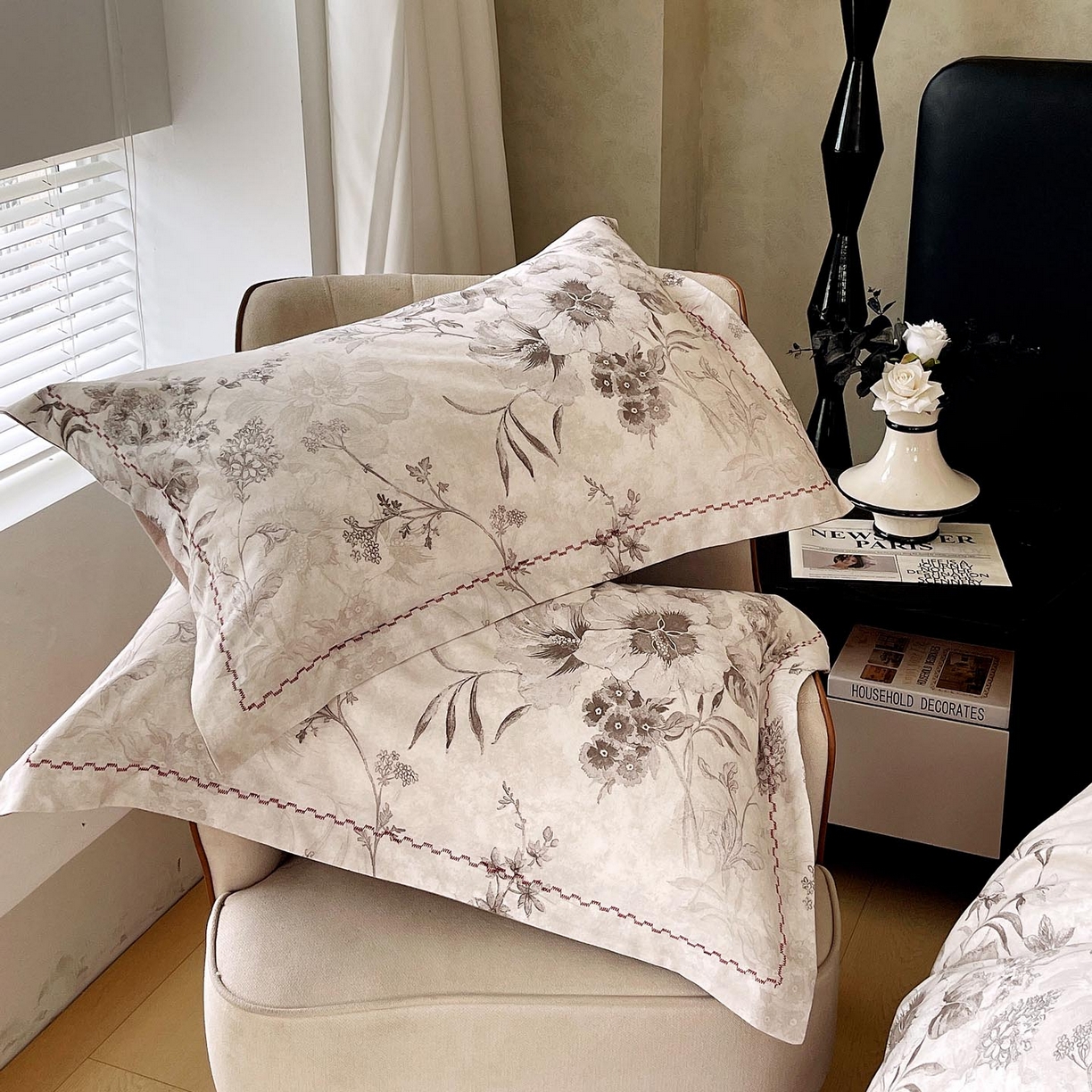 91家纺网 家纺一手货源 找家纺 麦田家纺 2025新款疆大白全棉纯棉加厚生态磨毛四件套 远黛-灰