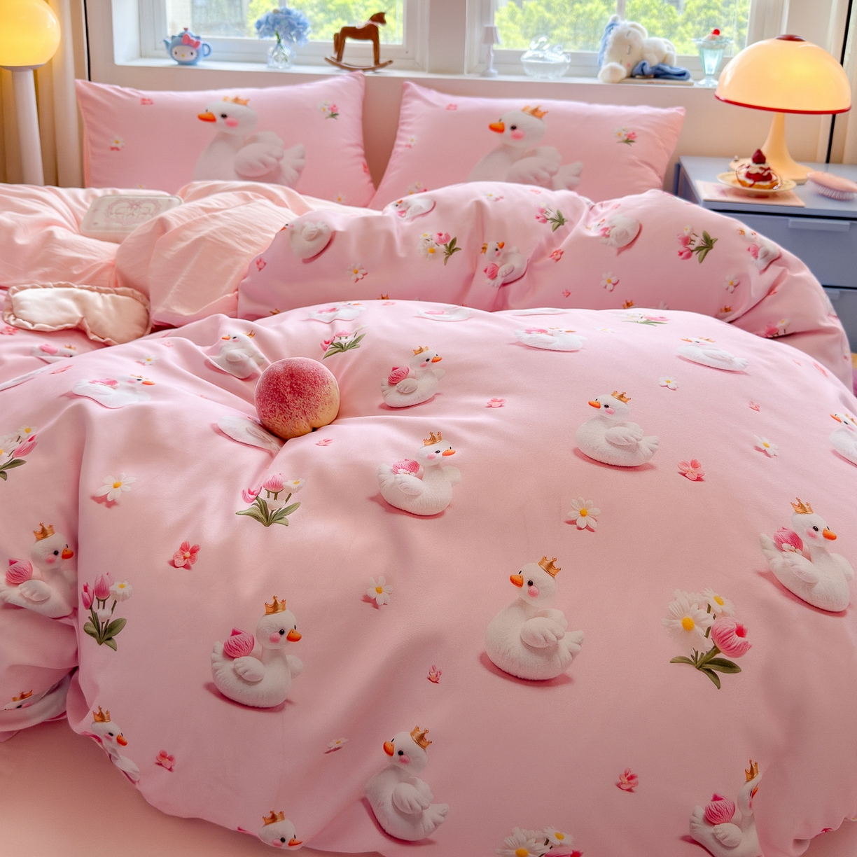 91家纺网 家纺一手货源 找家纺 （总）优卡迪家纺馆 2025新款110克5D数码印花四件套