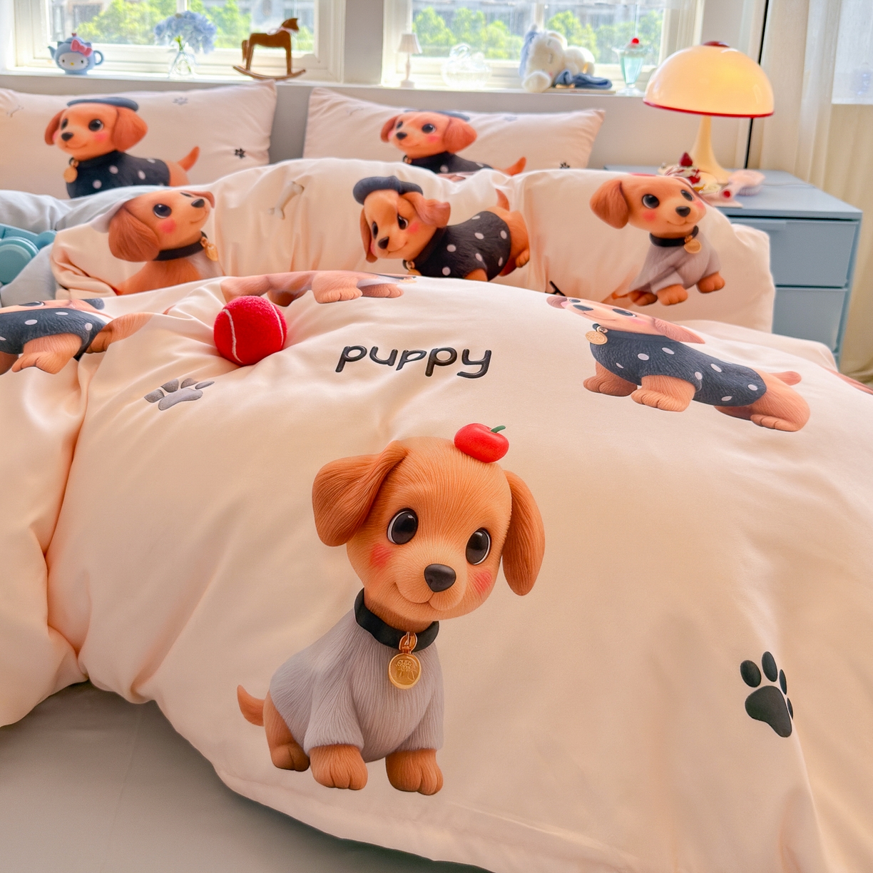 91家纺网 家纺一手货源 找家纺 （总）优卡迪家纺馆 2025新款110克5D数码印花四件套