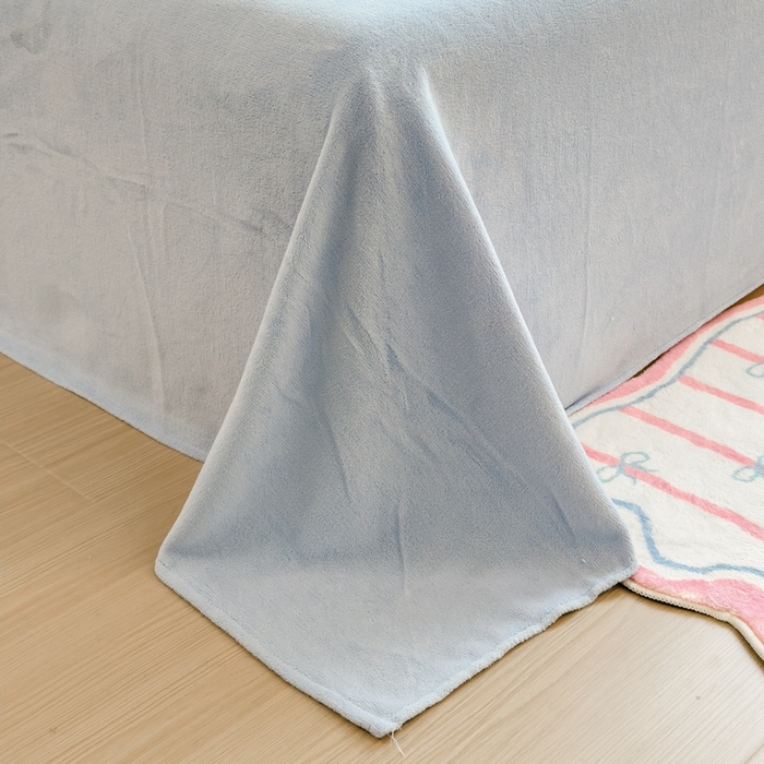 91家纺网 家纺一手货源 找家纺 丝羽坊 2025新款200克加厚小清新牛奶绒床单款 床笠款四件套 被套 淘气宝贝