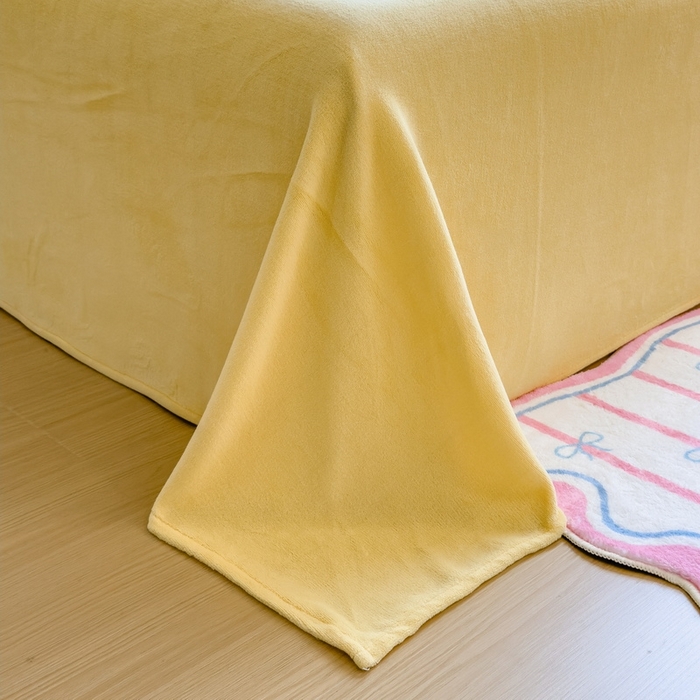 91家纺网 家纺一手货源 找家纺 丝羽坊 2025新款200克加厚小清新牛奶绒床单款 床笠款四件套 被套 小熊假日