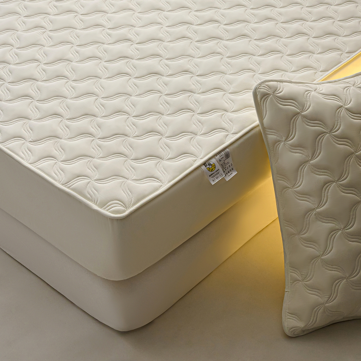 91家纺网 家纺一手货源 找家纺 （总）X猫先生 2025新款A类原棉大豆防水床笠隔尿夹棉床笠床垫保护罩外贸跨境