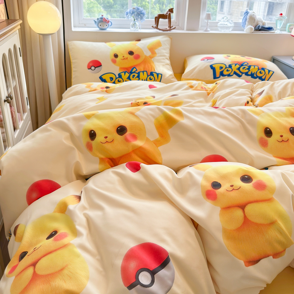 91家纺网 家纺一手货源 找家纺 优卡迪家纺馆 2025新款110克5D数码印花四件套 调皮宝贝