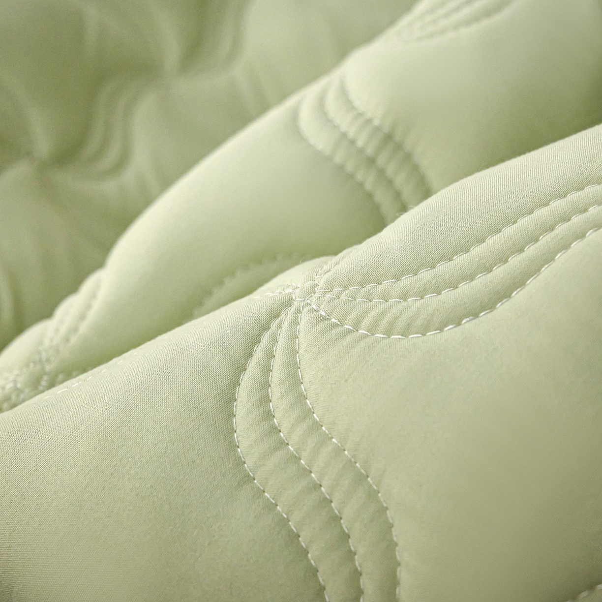 91家纺网 家纺一手货源 找家纺 X猫先生 2025新款A类原棉大豆防水床笠隔尿夹棉床笠床垫保护罩外贸跨境 爱恋-草绿