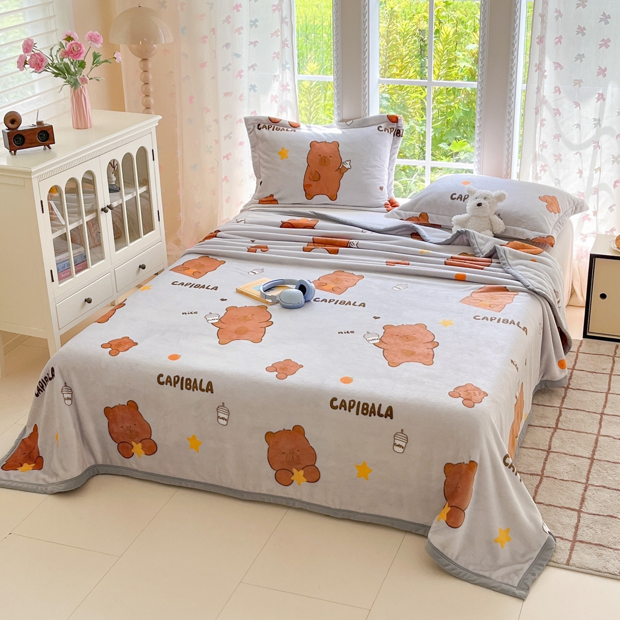 91家纺网 家纺一手货源 找家纺 雅萱-云貂绒毛毯法莱绒毛毯珊瑚绒毛毯羊羔绒毛毯 奶茶屯屯-灰