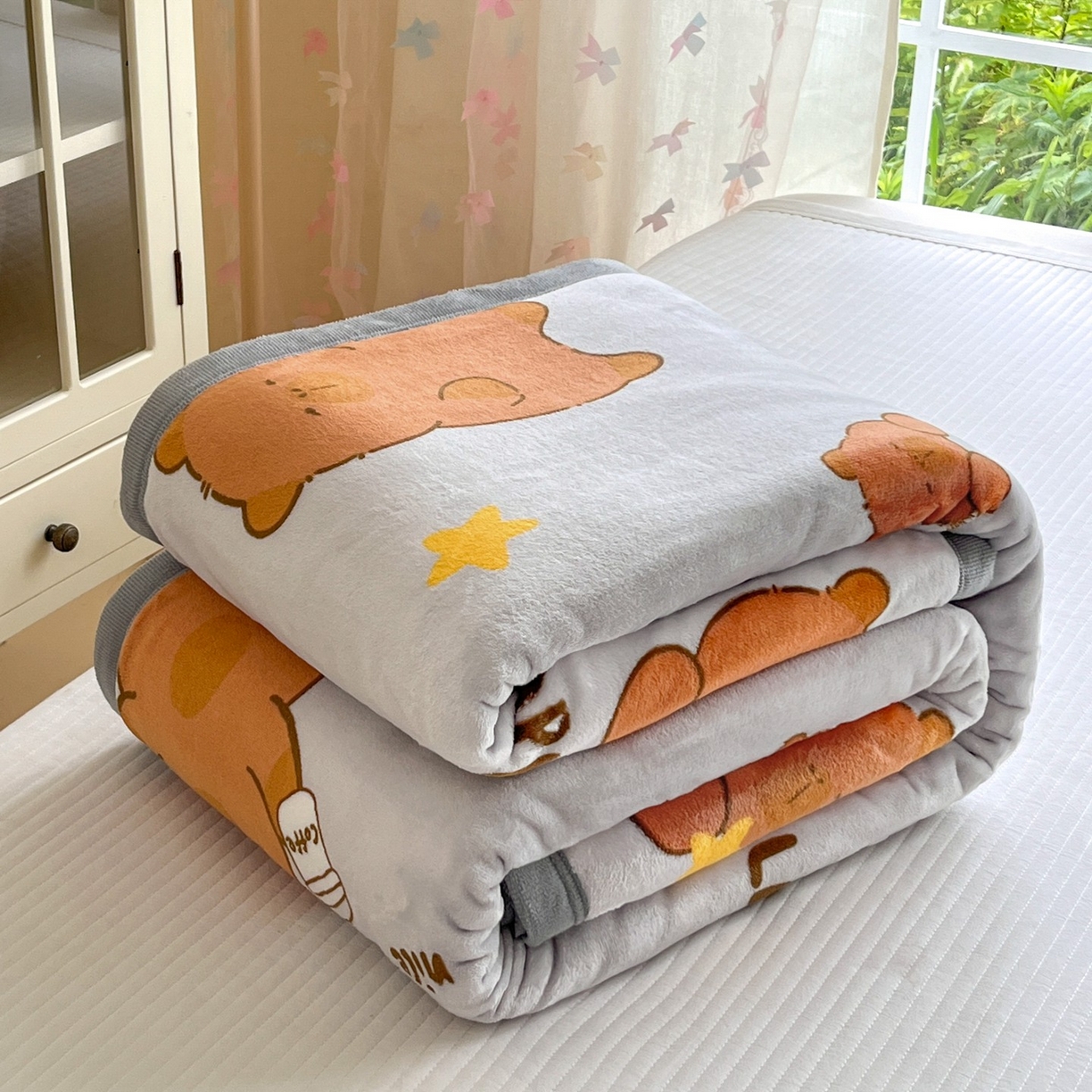 91家纺网 家纺一手货源 找家纺 雅萱-云貂绒毛毯法莱绒毛毯珊瑚绒毛毯羊羔绒毛毯 奶茶屯屯-灰