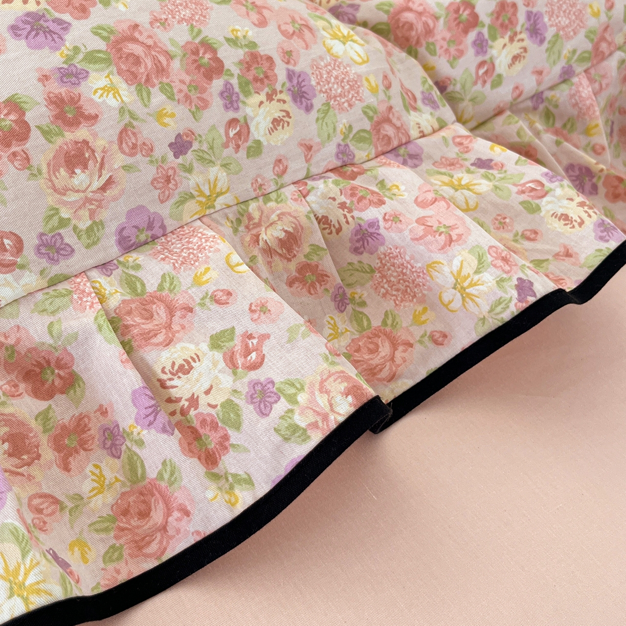 91家纺网 家纺一手货源 找家纺 乐美家纺 2025新款韩版全棉纯棉印花花边四件套 柏林梦境豆沙