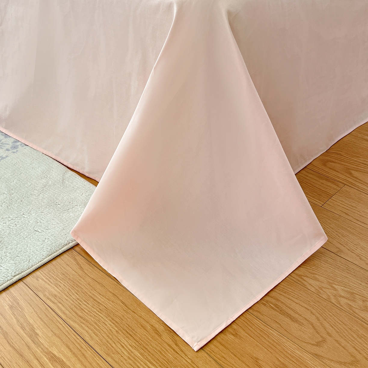 91家纺网 家纺一手货源 找家纺 乐美家纺 2025新款韩版全棉纯棉印花花边四件套 欧风花影（米）