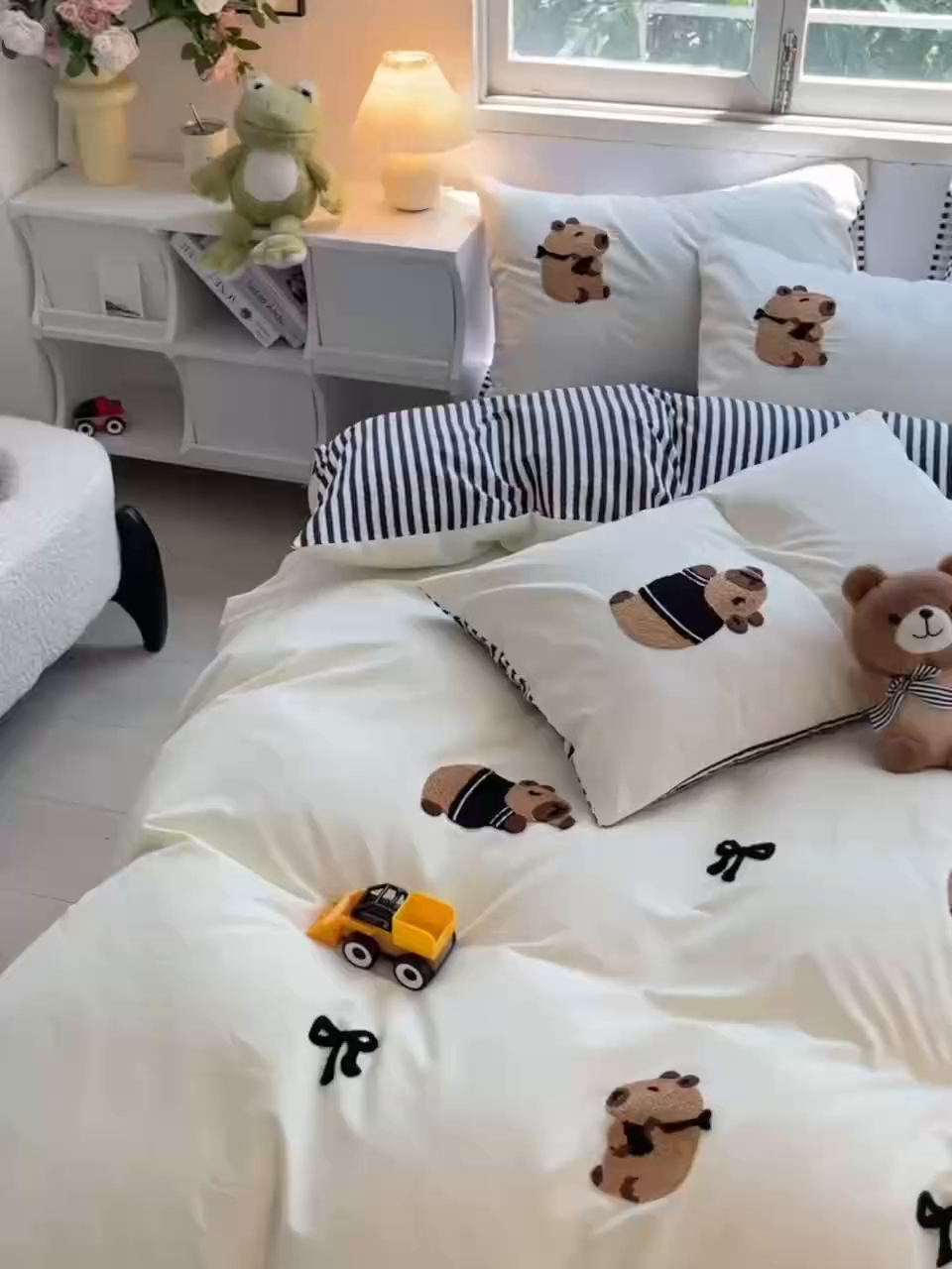 91家纺网 家纺一手货源 找家纺 炫拼家纺 2026新款全棉纯棉磨毛卡通满版绣加厚纯棉四件套-米兜 米兜-能量皮卡