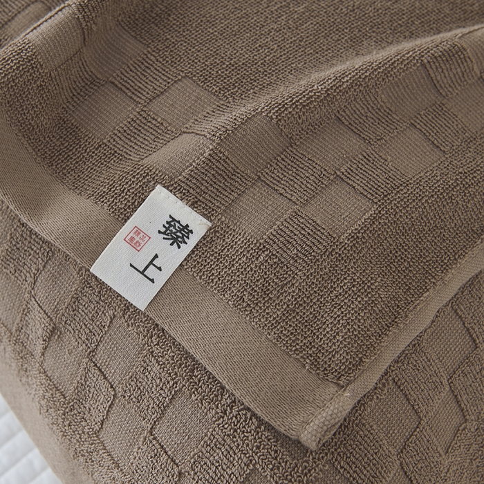 91家纺网 家纺一手货源 找家纺 悦然毛巾被 2025新款老式全棉纯棉毛圈单枕巾 枕巾单件 素逸咖 52x78cm枕巾一只